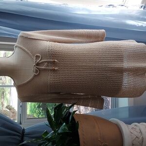 SWEATER, PULLOVER KNIT, TIE FRONT LONGSLEEVE, SPRING AND FALL